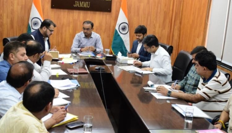 Div Com Jammu reviews restoration of public amenities disrupted by windstorm