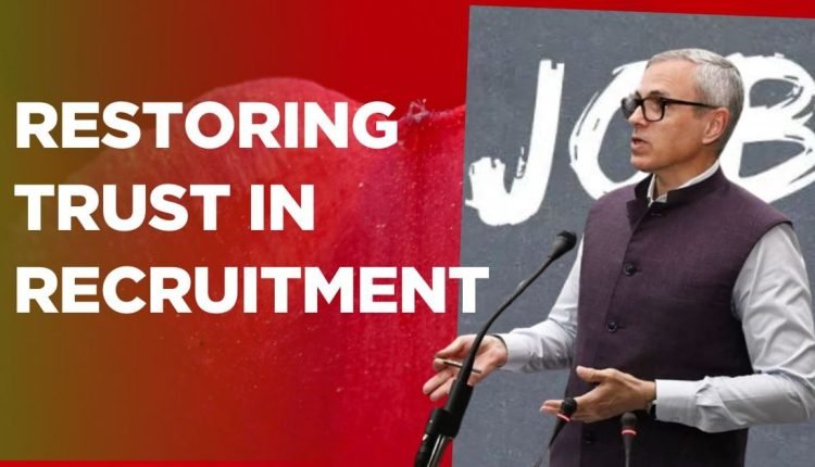 RESTORING TRUST IN RECRUITMENT