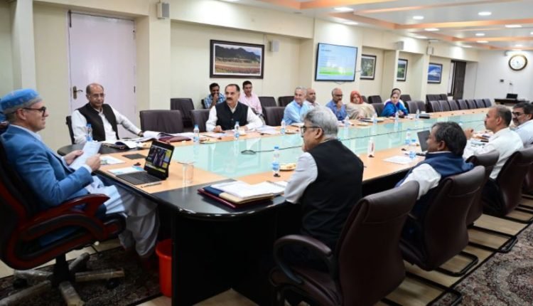 CM Omar Abdullah reviews works plan under Capex of Estates, Revenue, Tourism & Culture Departments