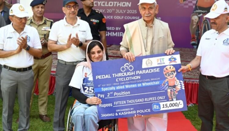 LG urges the Youth to contribute towards building a terrorism-free, drug-free and Fit Jammu Kashmir