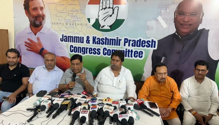 Congress to take out strong  protest march for statehood in Jammu tomorrow