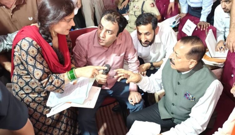 Dr Jitendra Singh holds an over two-hour long Public Durbar at far flung hilly town Bani