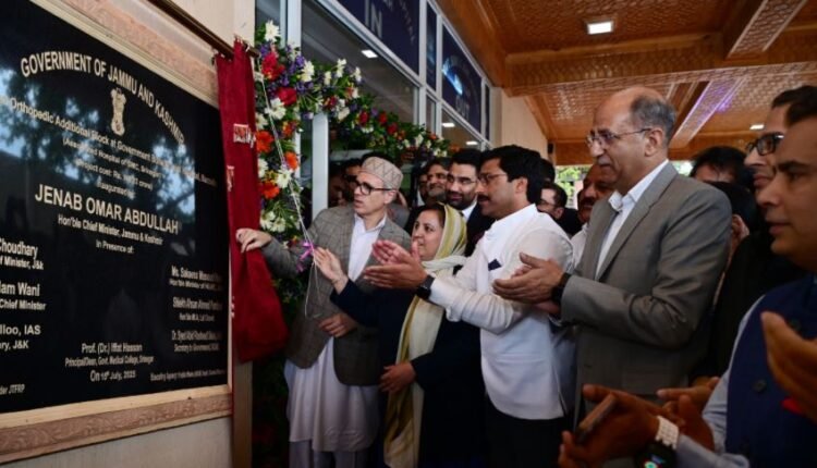 Health & Education pillars of J&K’s progress and prosperity: CM Omar Abdullah