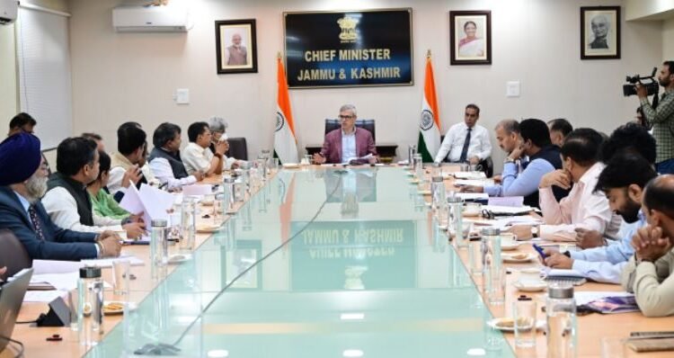 CM Omar Abdullah directs monthly departmental reviews, stresses strict timeline enforcement under PSGA
