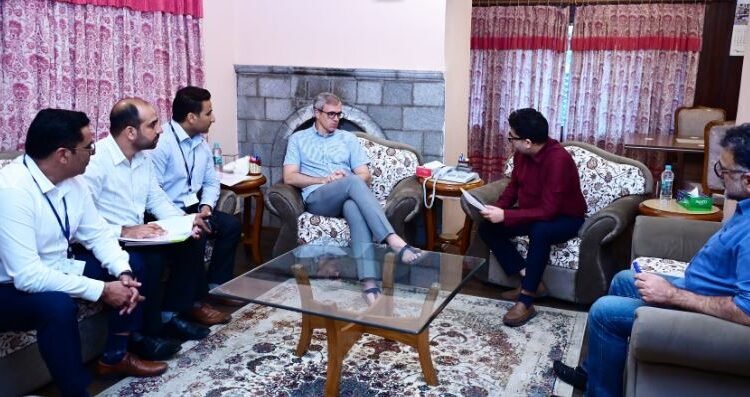 Chief Minister Omar Abdullah meets various delegations at Raabita Office