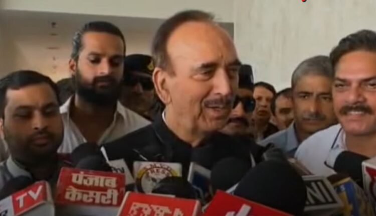 Protest for Statehood Must Reflect Collective Will, Not Political Opportunism: Ghulam Nabi Azad