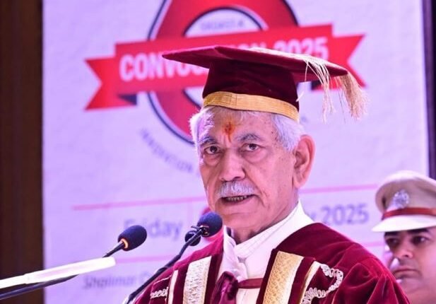 LG congratulates SKUAST Kashmir for creating a competent and competitive human resource, shaping up farm sector in J&K UT