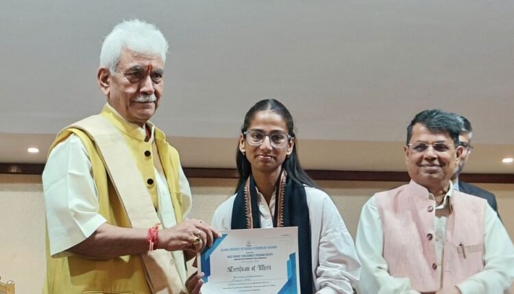 Youth will create a brighter future of J&K and ensure long-lasting peace and prosperity: LG Sinha