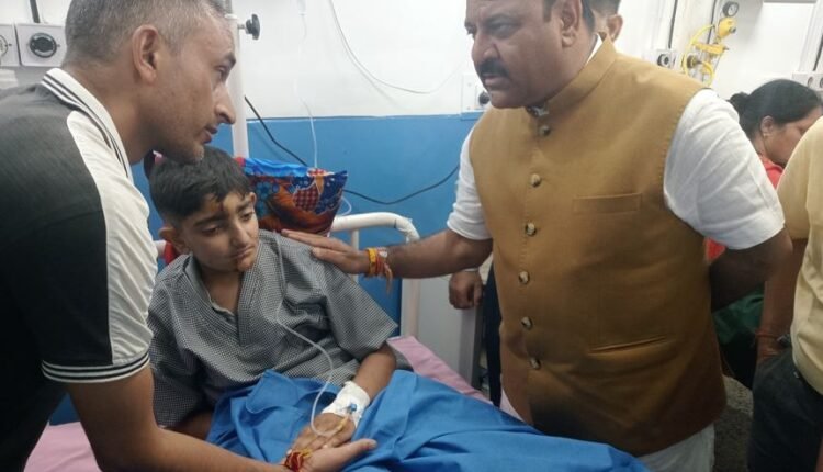 Dy CM interacts with cloudburst victims at Chashoti