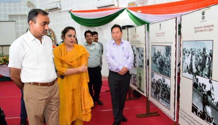 Divisional Commissioner Jammu inaugurates exhibition on partition horrors remembrance day at Abhinav Theatre