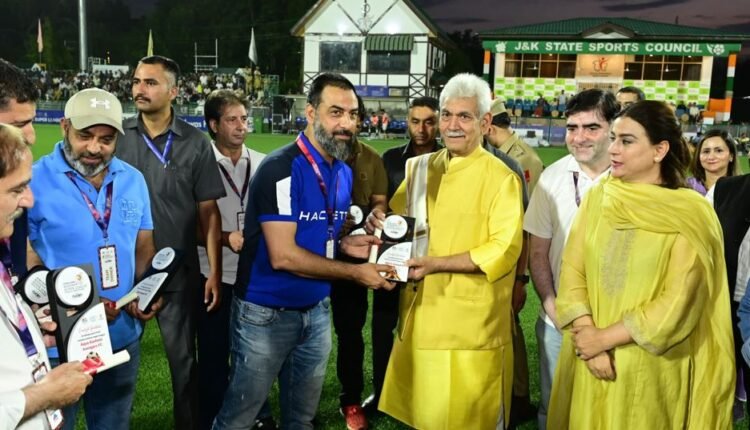 Lieutenant Governor attends the Qualifier 2 match of Kashmir Super League-2025 at TRC ground, Srinagar