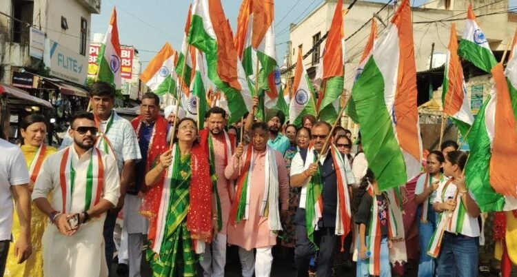 BJP holds Tiranga Yatras across J&K, Sat Sharma leads Tiranga Yatras in Samba and Jammu, calls for strengthening unity & patriotism