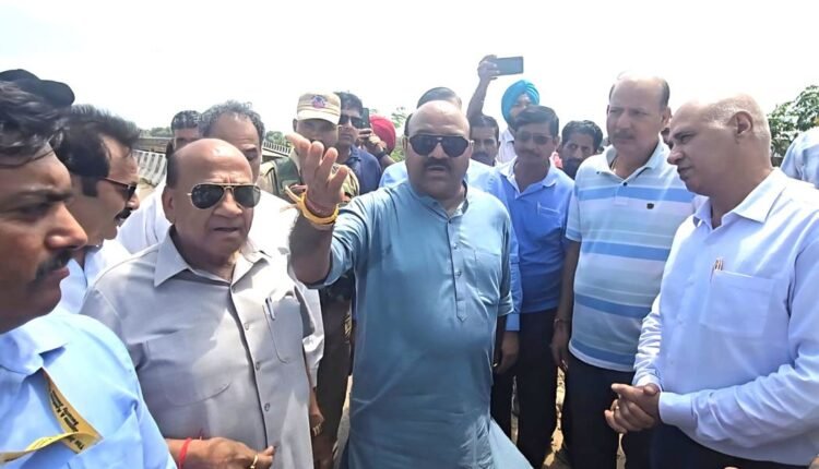 Dy CM Surinder Choudhary Conducts On-Site Assessment of Flood-Affected Infrastructure in Jammu Region