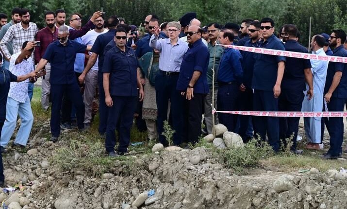 CM Omar Abdullah visits flood-hit areas of Anantnag, assures relief, rehabilitation, long-term flood mitigation measures