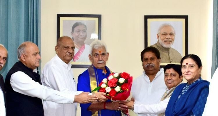 Congress delegation meets LG Sinha, seeks relief package for calamity-hit families and farmers