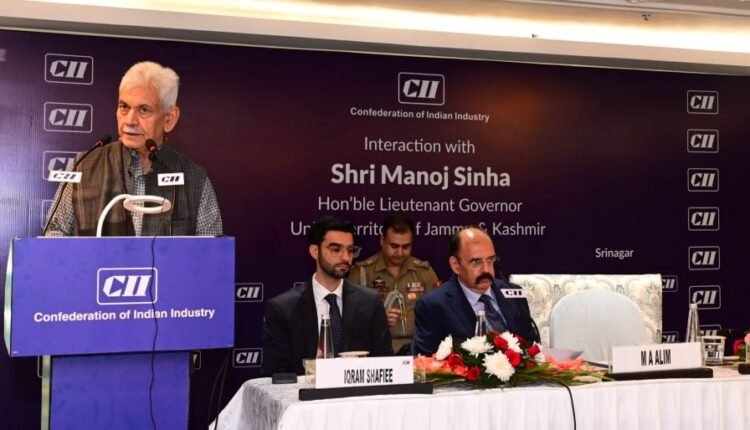 Industrial ecosystem of the country should come forward and support rapid Industrialisation of UT of J&K: LG