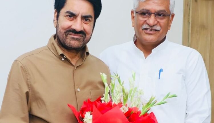 Balwant Thakur meets Union Minister of Tourism & Culture Gajendra Singh Shekhawat