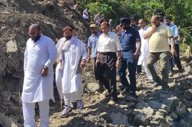 Congress Leaders Visit Cloudburst-Affected Families in Rajgarh; Demand Relief and Rehabilitation