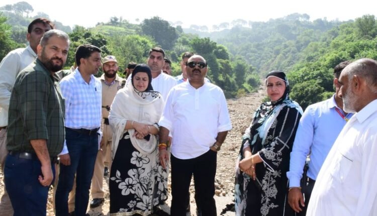 Dy CM takes on ground assessment of the damage due to flash flood;Visits Sidra, Majeen, Lower Rangoora Dawara Chowk