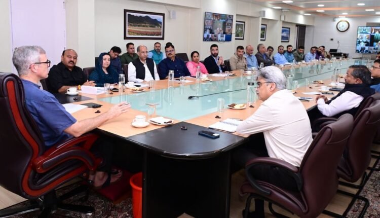 CM Omar Abdullah chairs high-level meeting to review flood situation in Kashmir valley