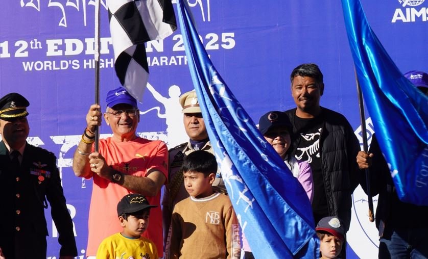 LG Kavinder flags off ‘Run for Fun’ Marathon; Says Marathon strengthens Ladakh’s identity on the global sporting map