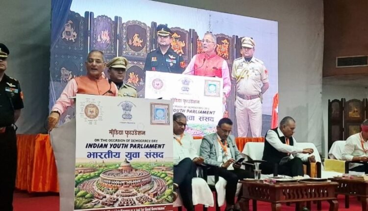 LG Kavinder Gupta participates in India Youth Parliament at Jaipur