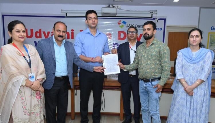 DC Jammu Distributes Loan Sanctions to 72 Youth Under Mission YUVA, Lauds J&K Bank, Employment Dept