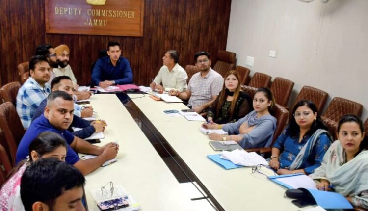 DC Jammu reviews Social Welfare Department, directs stronger service delivery under key schemes