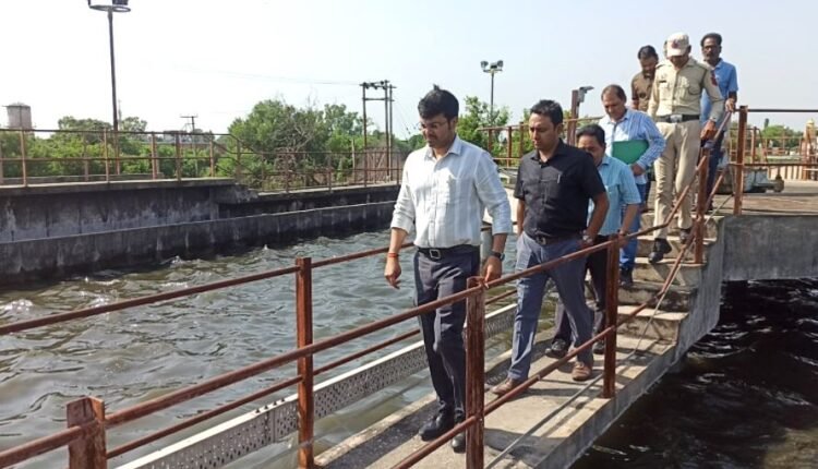 JMC Commissioner inspects 27 MLD STP at Bhagwati Nagar