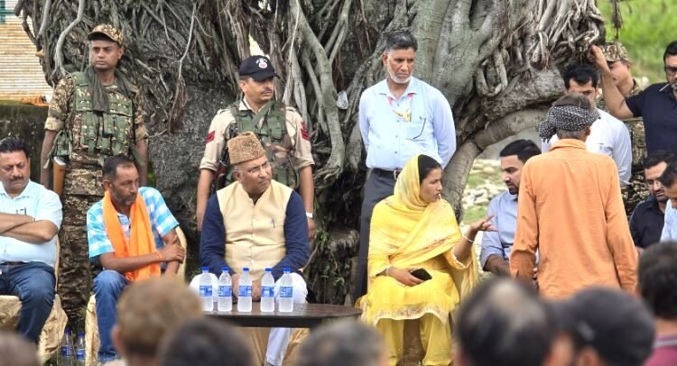 Khatana Visits Flood-Affected Areas of Nagrota Constituency, Slams Omar Government for Neglect, Directs Officials to Take Immediate Action