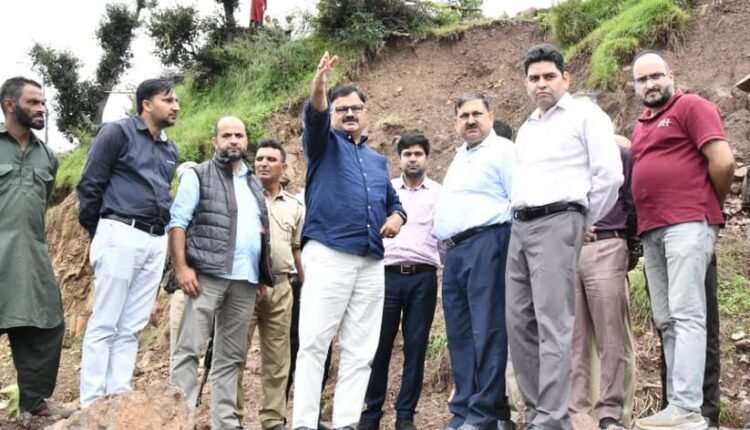 Rana visits landslide-affected Kalaban village of Poonch district;Directs for immediate relief, rehabilitation measures