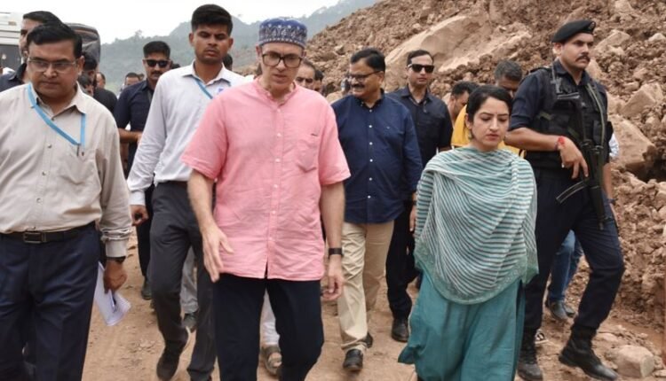CM Omar Abdullah visits Udhampur to oversee restoration of NH-44 at Thard