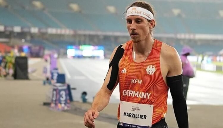 German Para Athlete Maximilian Wears Lotus Headband in Tribute to India