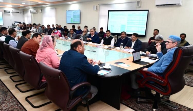 CM Omar Abdullah reviews progress of works under CAPEX budget, CDF