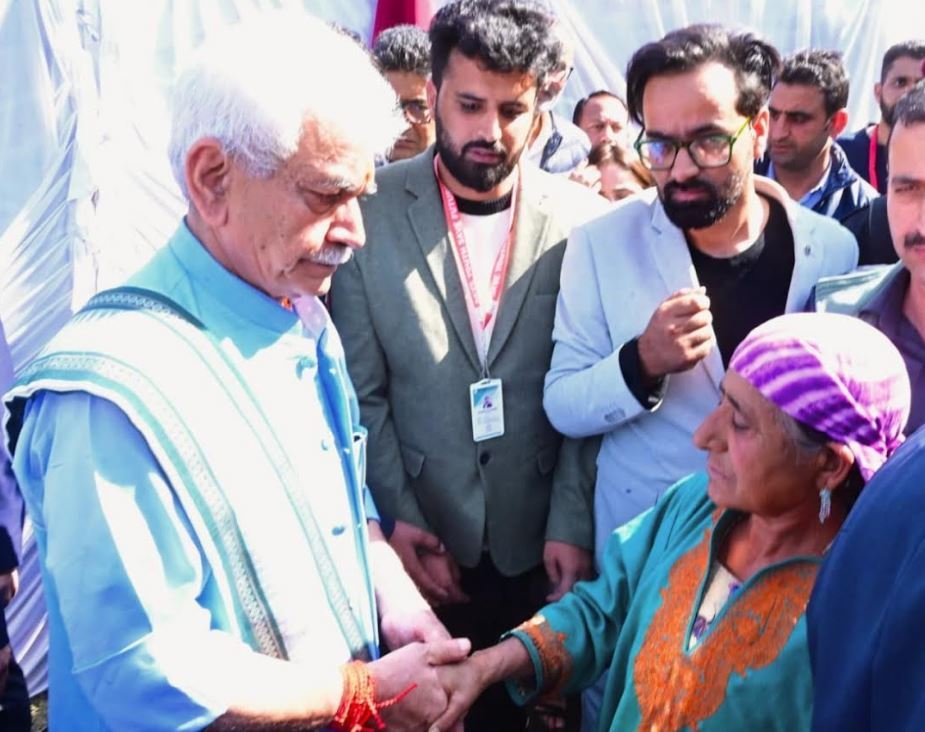 Justice, respect and dignity to family members of civilian martyrs killed by Pakistan-backed terrorists is my top priority: LG Sinha