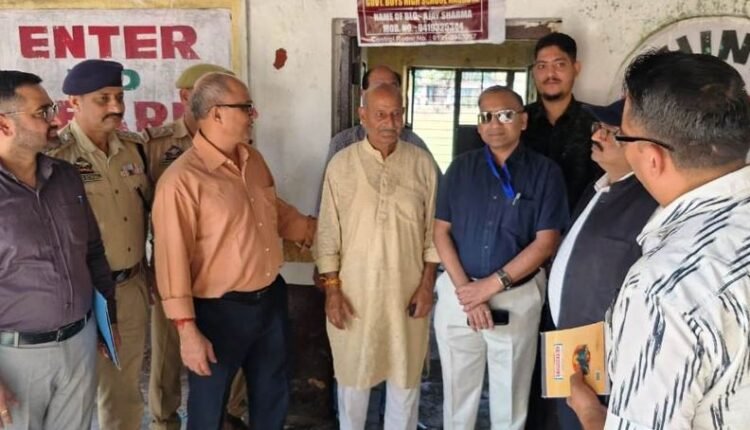 Elections Observers inspect polling stations in Nagrota Constituency