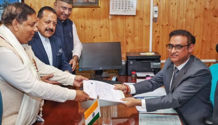 J&K I BJP Fields Three Candidates for J&K Rajya Sabha Polls, Files Nominations in Srinagar