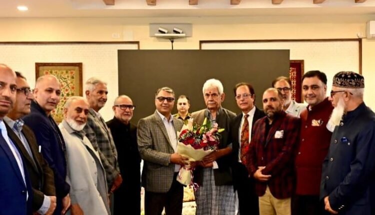 KCCI Leadership Meets LG Sinha, Presents Vision for Expanding Kashmir’s Trade Potential