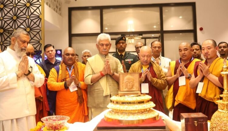 Lieutenant Governor Arrives At Delhi with Holy Relics of Lord Buddha