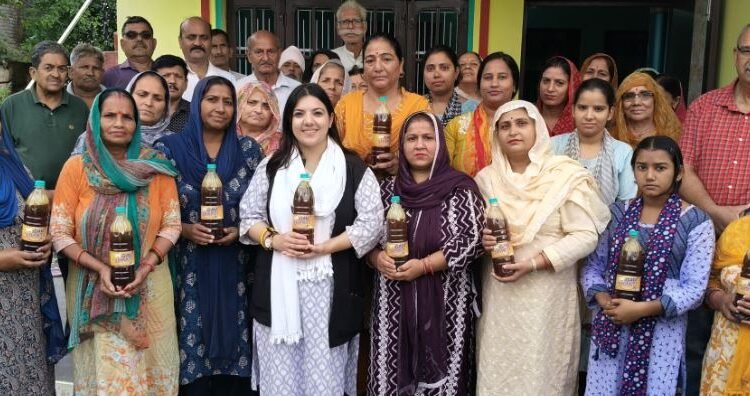 Devyani Rana launches Gau Shakti floor cleaner, terms it game changer for Nagrota’s women empowerment