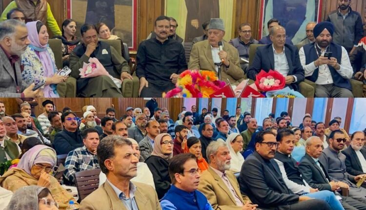 Dr. Farooq felicitates NC’s newly elected RS Members