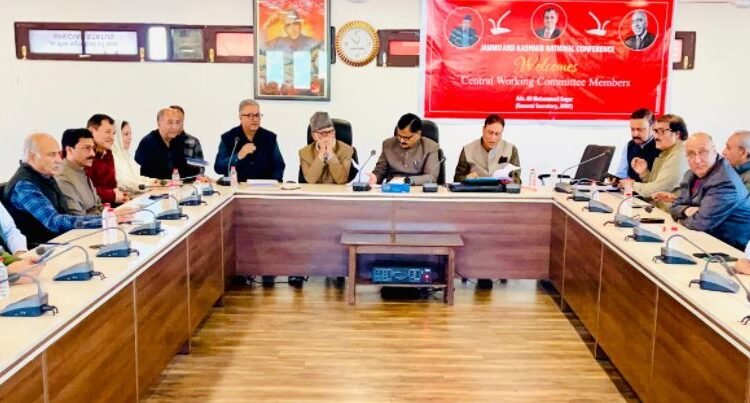 NC holds key strategy meeting ahead of Rajya Sabha elections