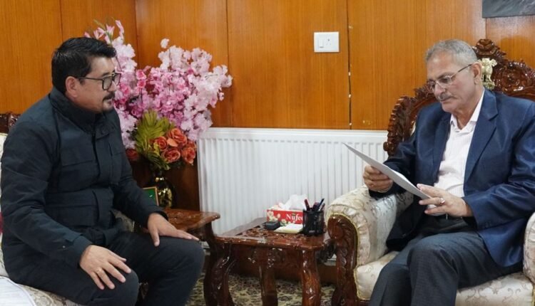 Chairman and Chief Executive Councillor, LAHDC Leh, Adv. Tashi Gyalson, today met with the Hon’ble Lieutenant Governor of Ladakh,