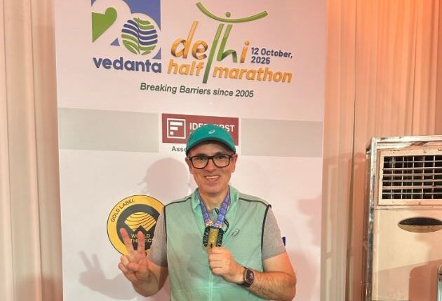 CM Omar Abdullah Participates in Delhi Half Marathon 2025, Records Personal Best Timing Amid Celebratory Event