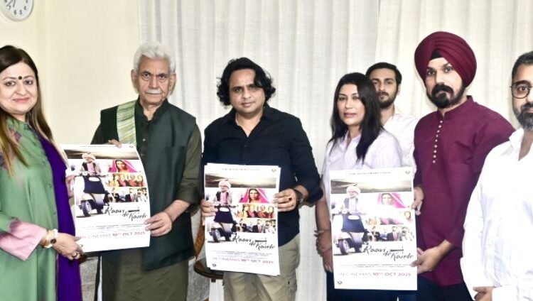LG Manoj Sinha Meets Team of Punjabi Film Raavi De Kande, Shot in Basohli and Katra
