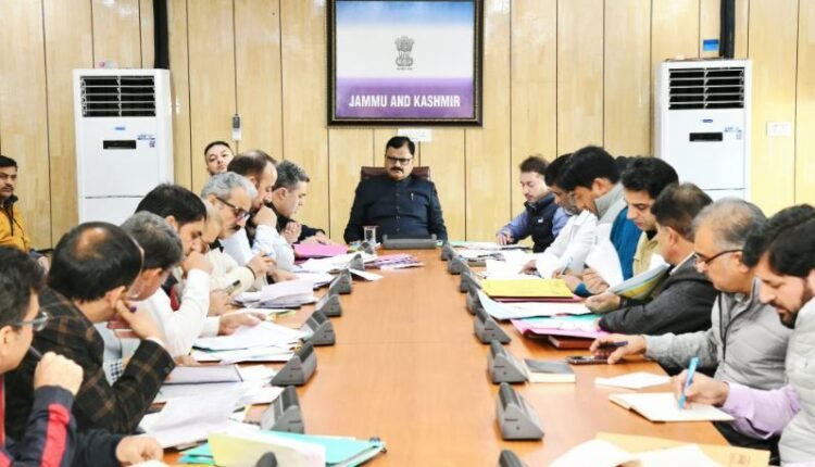 Rana reviews progress of water supply projects Anantnag, Kulgam, Pulwama districts