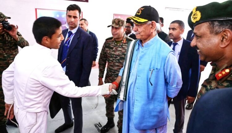 Lieutenant Governor visits Vajr Division’s Roshan Mustaqbil, a youth empowerment centre at Zangli, Kupwara