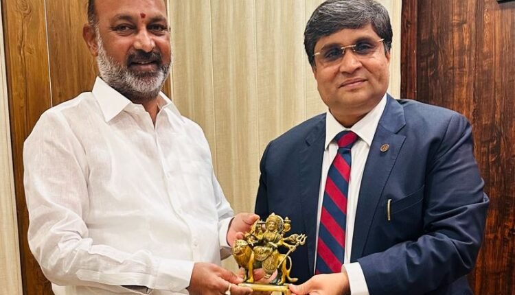 Rahul Sahai Calls on Union MoS Home Affairs Shri Bandi Sanjay Kumar 