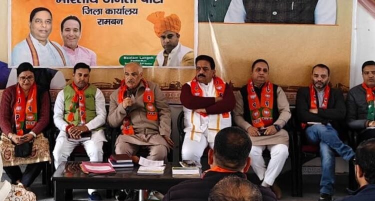 Public-centric functioning must remain core of BJP’s work culture: Ashok Koul in Ramban meeting