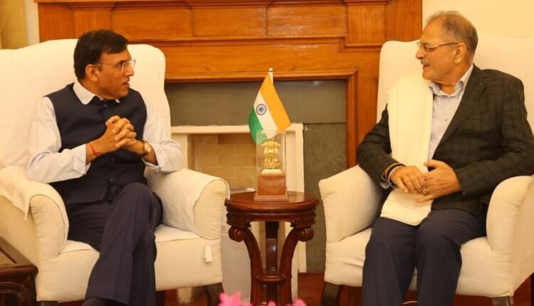 LG Kavinder Gupta meets Union Sports Minister Dr. Mansukh Mandaviya in Delhi